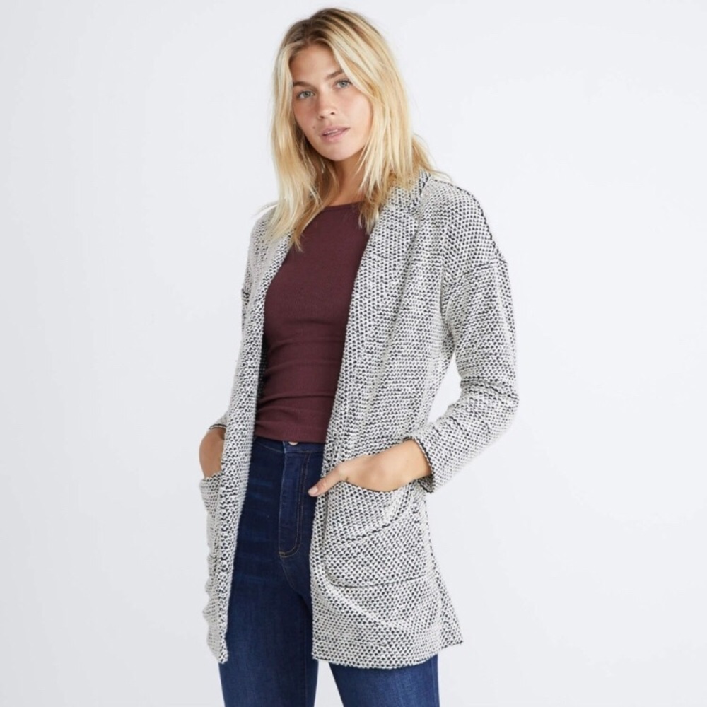 Marine Layer Birdseye Coat, size small